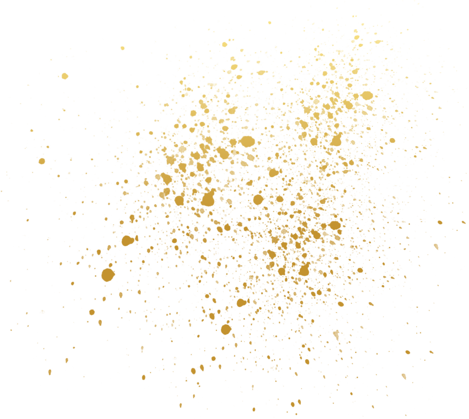 Gold Splatter Paint Splash