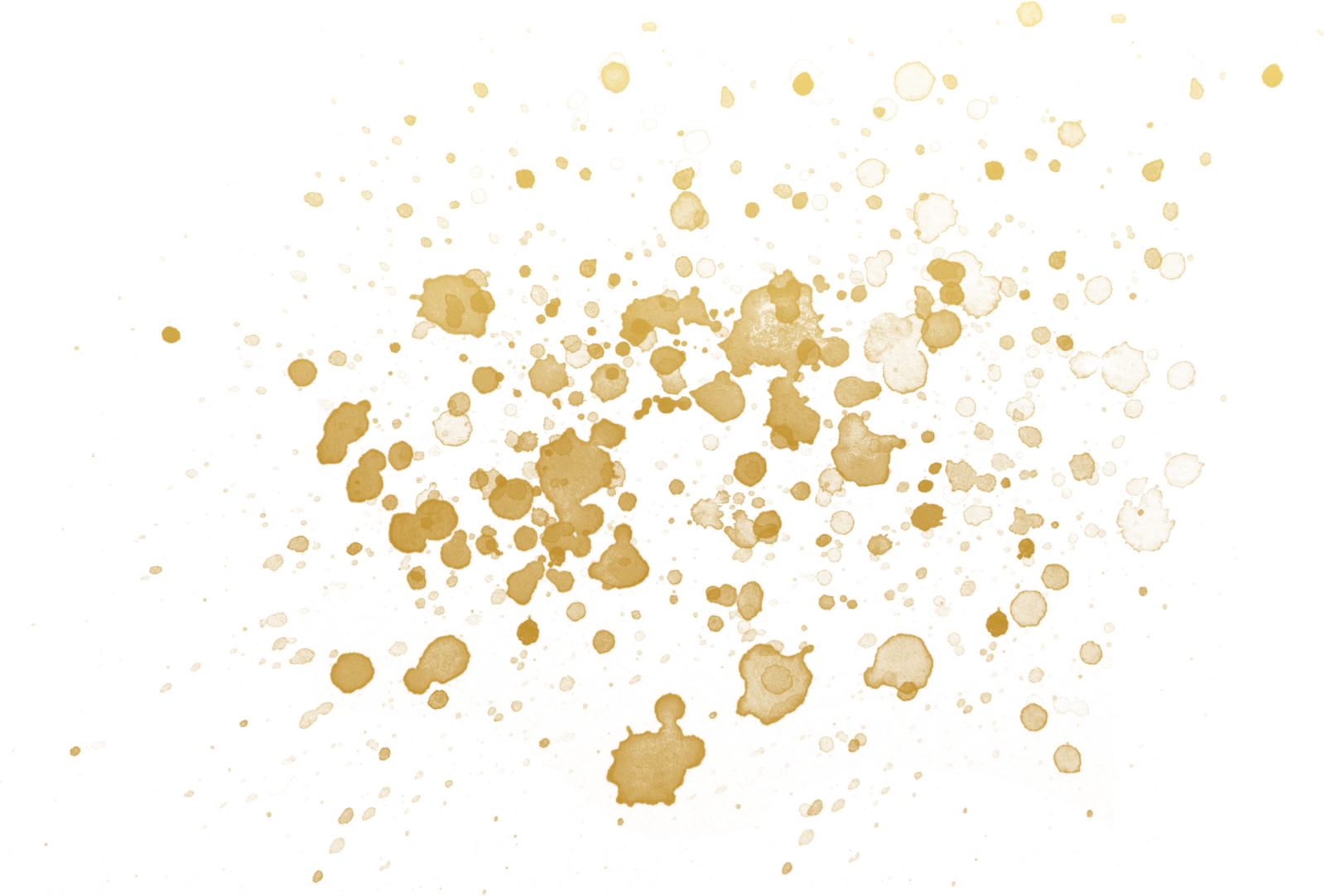 Gold Splatter Paint Splash