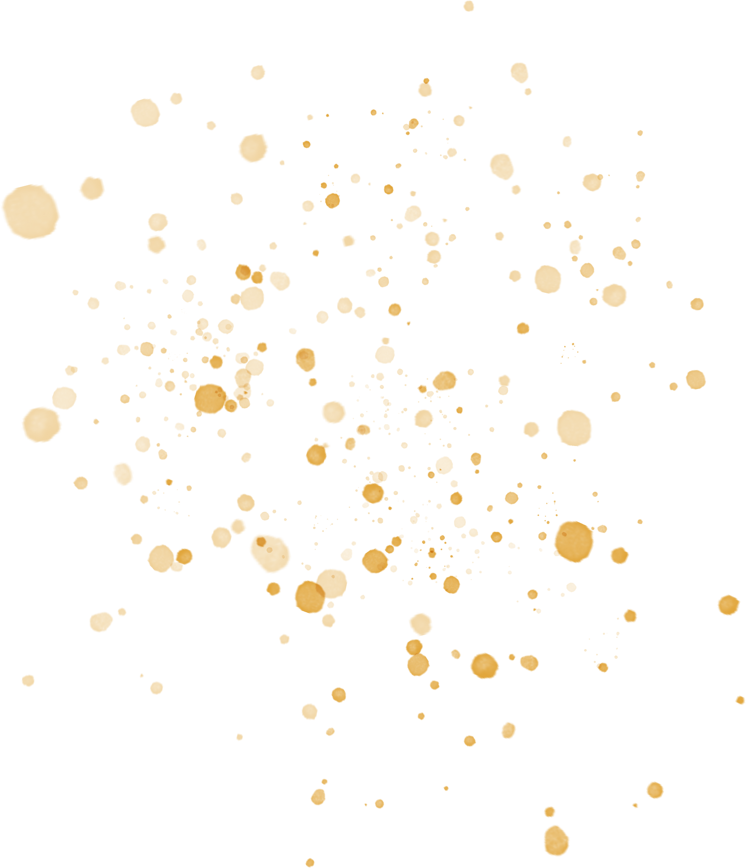 Gold Splatter Paint Splash