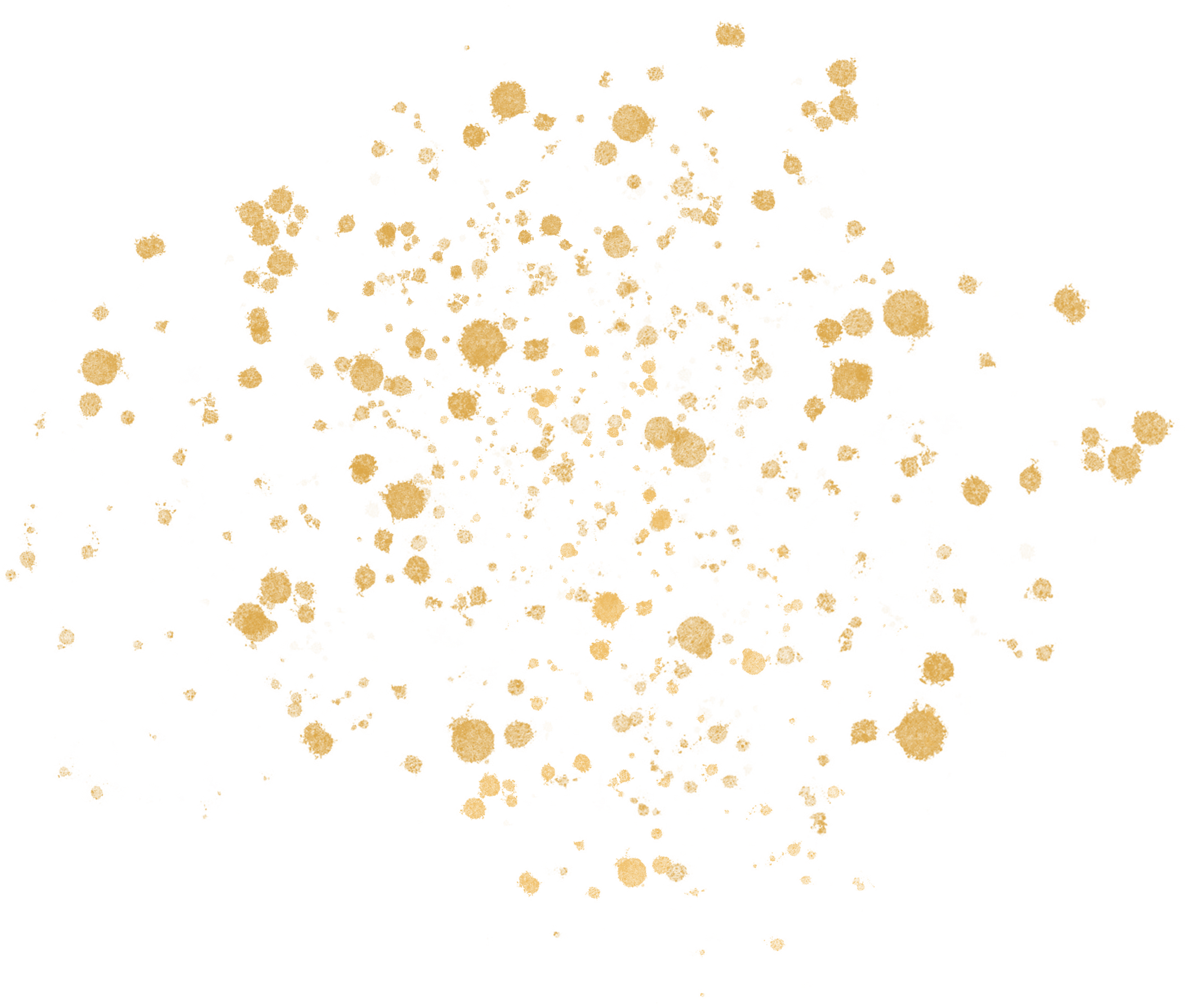 Gold Splatter Paint Splash